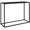 vidaXL Table console Noir 100x35x75 cm Verre trempé