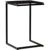 vidaXL Table d'appoint Noir 40x40x60 cm Verre trempé