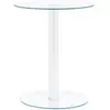 vidaXL Table basse Transparent 40 cm Verre trempé