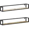 vidaXL Étagères murales 2 pcs 120 cm Bois de récupération massif