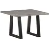 vidaXL Table basse avec bord naturel 60x60x40 cm Bois d'acacia massif