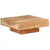 vidaXL Table basse 80x80x28 cm Bois d'acacia massif
