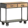 vidaXL Vidaxl Table Console 90x35x74 Cm Bois De Récupération Massif