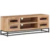 vidaXL Meuble TV 110x30x40 cm Bois d'acacia massif