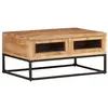 vidaXL Table basse 90x60x40 cm Bois d'acacia massif