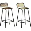 vidaXL Vidaxl Chaises De Bar 2 Pcs Bois De Récupération Solide