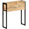 vidaXL Jardinière 60x20x68 cm Bois de manguier brut