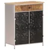 vidaXL Buffet 60x35x75 cm Bois de manguier brut et fer