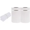 vidaXL Écrans d'intimité de jardin 4 pcs PVC 35x0,19 m Blanc