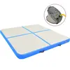 vidaXL Tapis gonflable de gymnastique avec pompe 200x200x20cm PVC Bleu