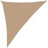 vidaXL Voile d'ombrage 160 g/m² Taupe 3x4x5 m PEHD