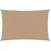 vidaXL Voile d'ombrage 160 g/m² Taupe 3x5 m PEHD