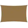 vidaXL Voile d'ombrage 160 g/m² Taupe 5x7 m PEHD