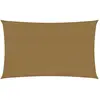 vidaXL Voile d'ombrage 160 g/m² Taupe 5x8 m PEHD