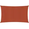 vidaXL Voile d'ombrage 160 g/m² Terre cuite 3x6 m PEHD