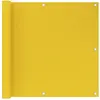vidaXL Écran de balcon Jaune 90x500 cm PEHD