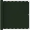 vidaXL Écran de balcon Vert foncé 90x300 cm PEHD