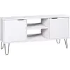 vidaXL Meuble TV New York Blanc Bois de pin massif
