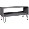 vidaXL Table basse New York Gris Bois de pin massif