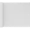vidaXL Écran de balcon Blanc 75x300 cm PEHD