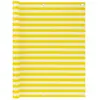 vidaXL Écran de balcon Jaune et blanc 120x500 cm PEHD
