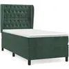 vidaXL Sommier à lattes de lit avec matelas Vert foncé 90x200 cm
