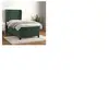 vidaXL Sommier à lattes de lit avec matelas Vert foncé 100x200 cm