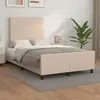 vidaXL Cadre de lit avec tête de lit Cappuccino 120x200 cm Similicuir