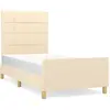 vidaXL Bedframe zonder matras 80x200 cm stof crÃmekleurig3125014
