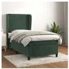 vidaXL Sommier à lattes de lit avec matelas Vert foncé 100x200 cm