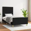 vidaXL Vidaxl Cadre De Lit Sans Matelas Noir 90x200 Cm Tissu