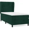 vidaXL Sommier à lattes de lit avec matelas Vert foncé 90x190 cm