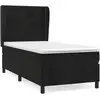 vidaXL Sommier à lattes de lit avec matelas Noir 100x200 cm Velours