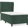 vidaXL Sommier à lattes de lit avec matelas Vert foncé 100x200 cm