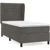 vidaXL Sommier à lattes de lit et matelas Gris foncé 80x200 cm Velours