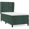 vidaXL Sommier à lattes de lit avec matelas Vert foncé 100x200 cm
