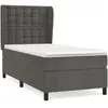 vidaXL Sommier à lattes de lit et matelas Gris foncé 90x190 cm Velours