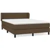 vidaXL Sommier à lattes de lit avec matelas Marron foncé 140x200 cm