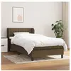 vidaXL Sommier à lattes de lit avec matelas Marron foncé 100x200 cm