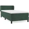 vidaXL Sommier à lattes de lit avec matelas Vert foncé 90x190 cm