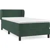 vidaXL Sommier à lattes de lit avec matelas Vert foncé 90x200 cm