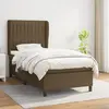 vidaXL Sommier à lattes de lit avec matelas Marron foncé 80x200 cm