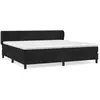 vidaXL Sommier à lattes de lit et matelas Noir 200x200 cm Velours