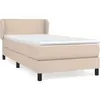 Non communiqué vidaXL Sommier à lattes de lit avec matelas Cappuccino 90x200 cm