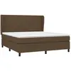 vidaXL Sommier à lattes de lit avec matelas Marron foncé 160x200 cm