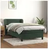 vidaXL Sommier à lattes de lit avec matelas Vert foncé 90x200 cm