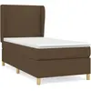 vidaXL Sommier à lattes de lit avec matelas Marron foncé 90x190 cm