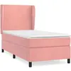 vidaXL Sommier à lattes de lit et matelas Rose 80x200 cm Velours