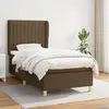 vidaXL Sommier à lattes de lit avec matelas Marron foncé 80x200 cm
