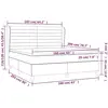 vidaXL Sommier à lattes de lit avec matelas Marron foncé 160x200 cm